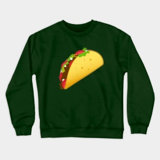 Taco Cartoon Design - Mexican Food Crewneck Sweatshirt